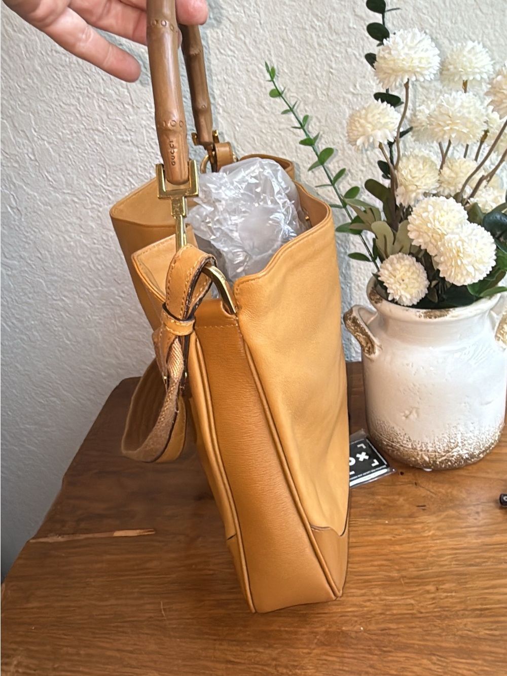 GUCCI calfskin leather shoulder tote bag authenticity included !! - Picture 7 of 15
